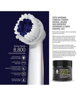 USB Rechargable Toothbrush, 3 Brush Heads & Teeth Whitener Women -Beauty Product Store 1111089306 RLLD 4