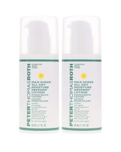 Peter Thomas Roth 3.4oz Max Sheer All Day Moisture SPF 30 Defense Lotion 2 Pack Women