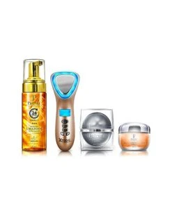 Age-Defying Facial Cooling Mask & Peeling Gel Women